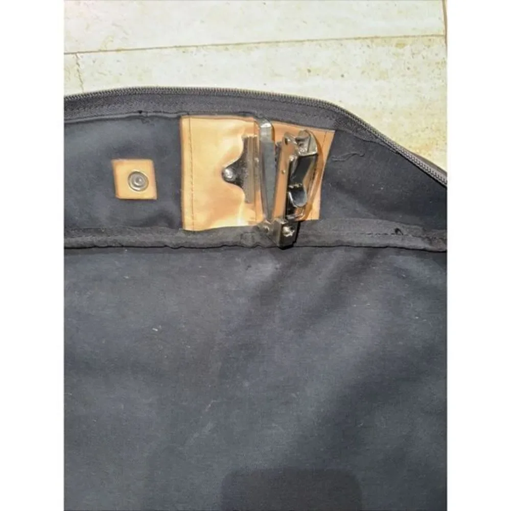 Jon Hart Design Large‎ Garment Bag Black Coated Canvas Bifold 23